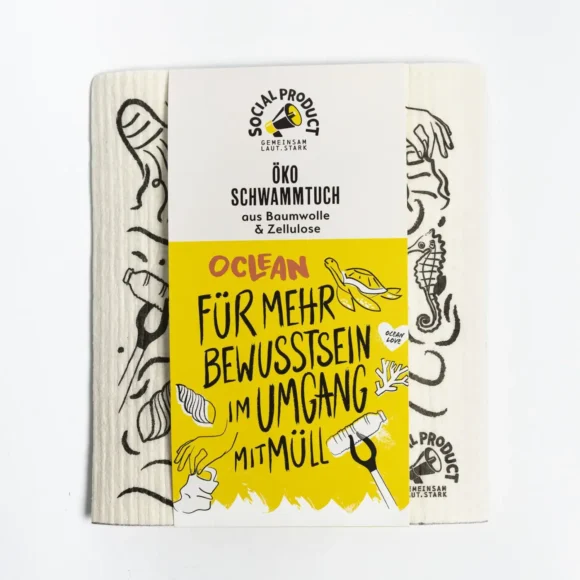 Öko Schwammtuch x OCLEAN - 1 Stück