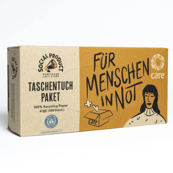 Taschentuch-Paket x CARE – 100 Blatt